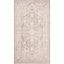 Beige and Cream Floral Synthetic Hand-Knotted Area Rug