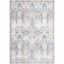 Elysian Gray 4' x 6' Oriental Viscose Area Rug