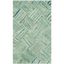 Handmade Nantucket Cotton Accent Rug 2' x 3' - Green & Multi