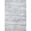 Ivory and Blue Reversible Flat Woven 8' x 10' Synthetic Rug