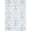 Ivory and Blue Handmade Wool 4' x 6' Tufted Area Rug