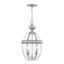 Monterey 19" Brushed Nickel Glass Outdoor Pendant Lantern