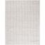 Gray and Beige Wool Stripe Flat Woven 8' x 10' Rug