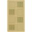 Natural and Olive Rectangular Synthetic Indoor/Outdoor Rug