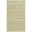 Cape Cod Green and Natural Hand-Knotted Cotton Area Rug