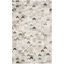 Gray Geometric Hand-Knotted Cowhide Area Rug, 4' x 6'