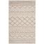 Luxurious Ivory & Beige Shag 4' x 6' Area Rug