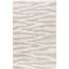 Ivory and Grey Hand Tufted Wool Shag Rug