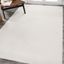 Cream Solid Synthetic Reversible 10' x 14' Area Rug