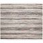 Ivory & Charcoal Striped Cotton 4' Square Handwoven Rag Rug