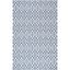 Augustine Geometric Flatweave Area Rug in Gray and Navy, 8'7" x 12'