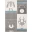 Alphonse Grey/Ivory Synthetic Rectangular Kids Rug - 3'3" x 5'3"