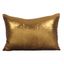 Bronze Metallic Sequin Feather Fill Rectangle Throw Pillow