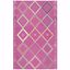 Handmade Fuchsia Wool Tufted 6' x 9' Area Rug