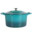 Emerald Ombre 7-Quart Enameled Cast Iron Dutch Oven with Lid