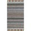 Coastal Breeze Blue Stripe Handwoven Cotton Area Rug 8' x 10'