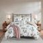 Blush Floral 7-Piece Microfiber King Bedspread Set