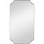 Lennox 40" Silver Scalloped Corner Wall Mirror