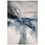 Galaxy Blue and Gray Abstract 8' x 10' Area Rug