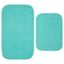 Sea Foam Green Plush Polypropylene 2-Piece Bath Rug Set