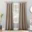 Stone Gray Blackout Tab Top Polyester Curtain Panel, 40x84