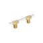 Amerock Urbanite 3" Champagne Bronze and White Cabinet Pull