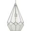 Cinq Brushed Nickel Geometric Glass Pendant Light