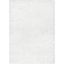 Plush Rectangular Reversible White Shag Rug, 6'7" x 9'