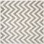 Amherst Easy-Care 54" Square Dark Grey & Beige Outdoor Rug