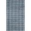 Coastal Essence Off-White and Blue Cotton 5' x 8' Area Rug