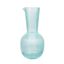 Elle Decor Blue Ribbed Glass Carafe for Beverages, 40 oz