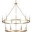 Gilliam 15-Light Vintage Brass Steel Chandelier