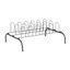 Black Metal Wire 9-Pair Vertical Shoe Rack