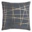 20" Gray and Gold Abstract Foil Print Throw Pillow