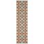 Terracotta Floral Synthetic Reversible Runner Rug 2'3" x 8'