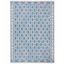 Navy and Grey Geometric 8' x 10' Indoor/Outdoor Area Rug