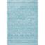 Turquoise and Ivory 3' x 5' Boho Area Rug