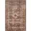 Bijar Brown and Rust Floral Motif Wool Area Rug