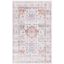 Arizona Rust and Light Blue 8' x 10' Washable Area Rug