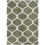 Green and White 4' x 6' Rectangular Shag Area Rug