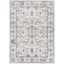 Ivory Abstract Hand-Knotted 5' x 7' Easy Care Synthetic Rug