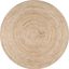 Eco-Friendly Artisan Braided Jute Round 3' Area Rug, Natural