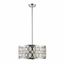 Dealey 20" Chrome Crystal Accents 5-Light Chandelier