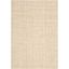 Ivory Beige 3' x 5' Handwoven Cotton Area Rug