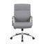 Ergonomic Executive Swivel Chair in Breathable Gray Vinyl