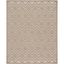 Natural Beige 9'x12' Diamond Design Indoor/Outdoor Synthetic Area Rug