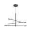 Rotaire Minimalist Black LED Chandelier Inspired by Flora