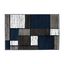 Navy Geometric Color Block Rectangular Area Rug