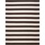 Coastal Breeze Black/Ivory Cotton Flatweave 9' x 12' Rug