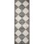 Gianna Gray Geometric Recycled Synthetic Runner Rug